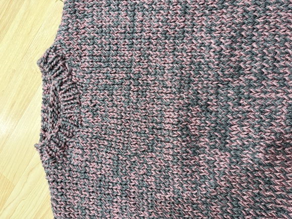 Sweaters - Handmade Sweater Grey/Pink